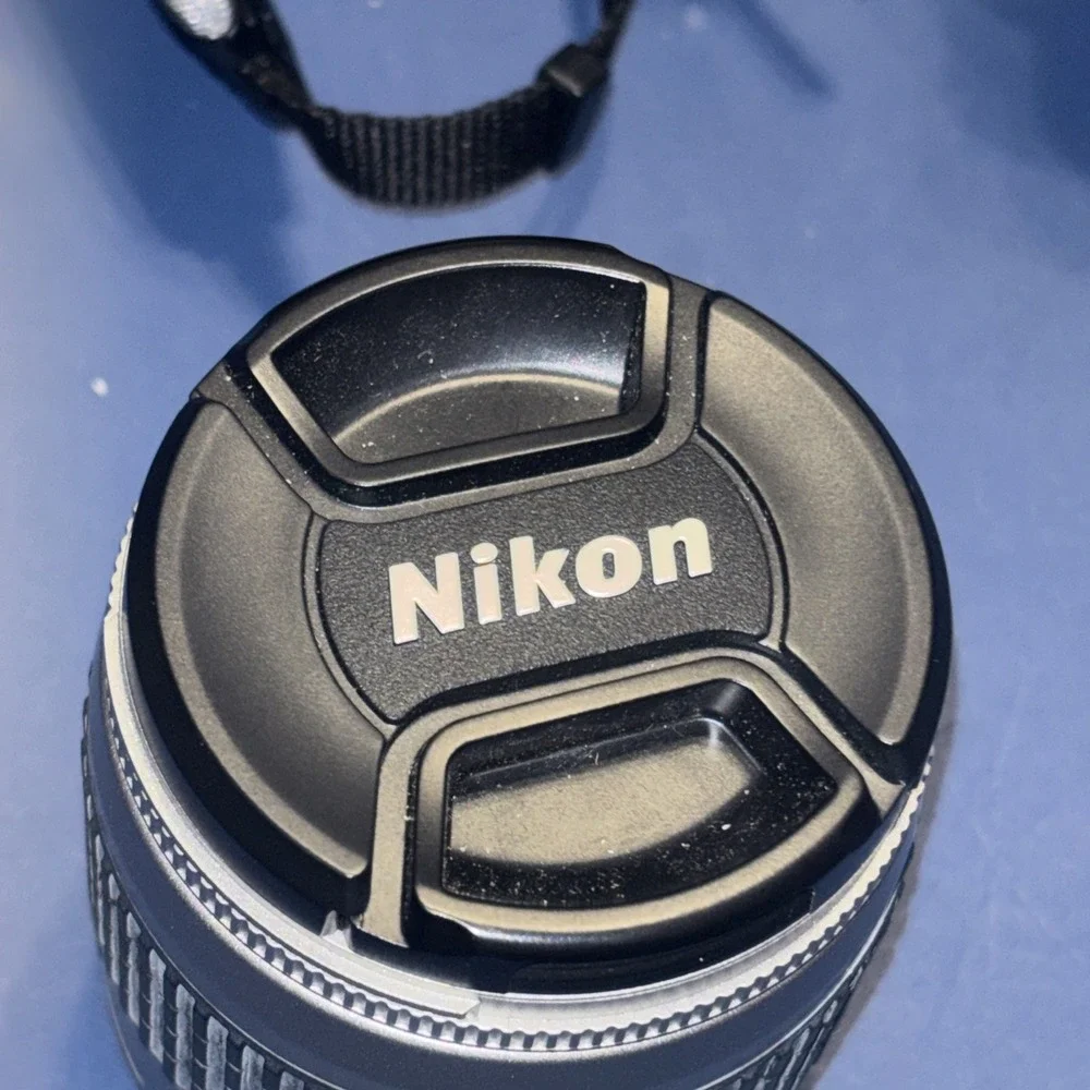 Nikon N55 35mm Film SLR Camera w/ Nikon Lens, Strap & Case | Untested